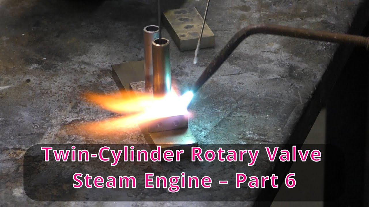 #306 Twin-Cylinder Rotary Valve Steam Engine – Part 6