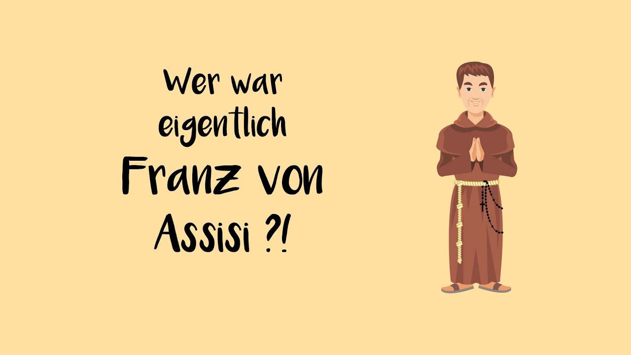 Franz von Assisi kurz erklärt. Heiligenportraits.