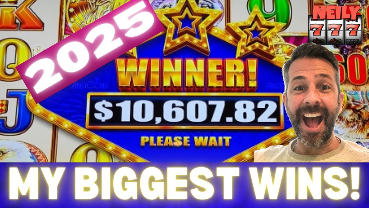 My BIGGEST JACKPOTS and FAVORITE WINS on the Slots for 2025!
