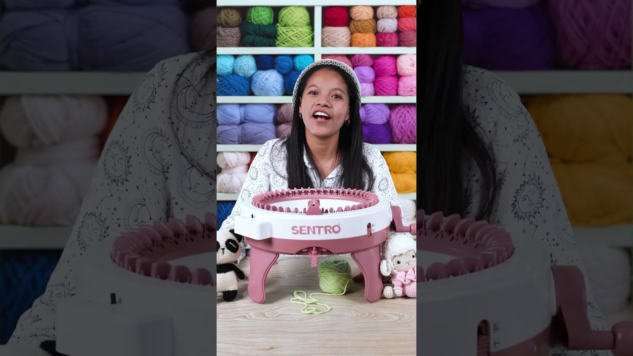 Aprende a usar una m&aacute;quina de tejer 😊🧶🙌#knitting #crochet #tejer #tejido