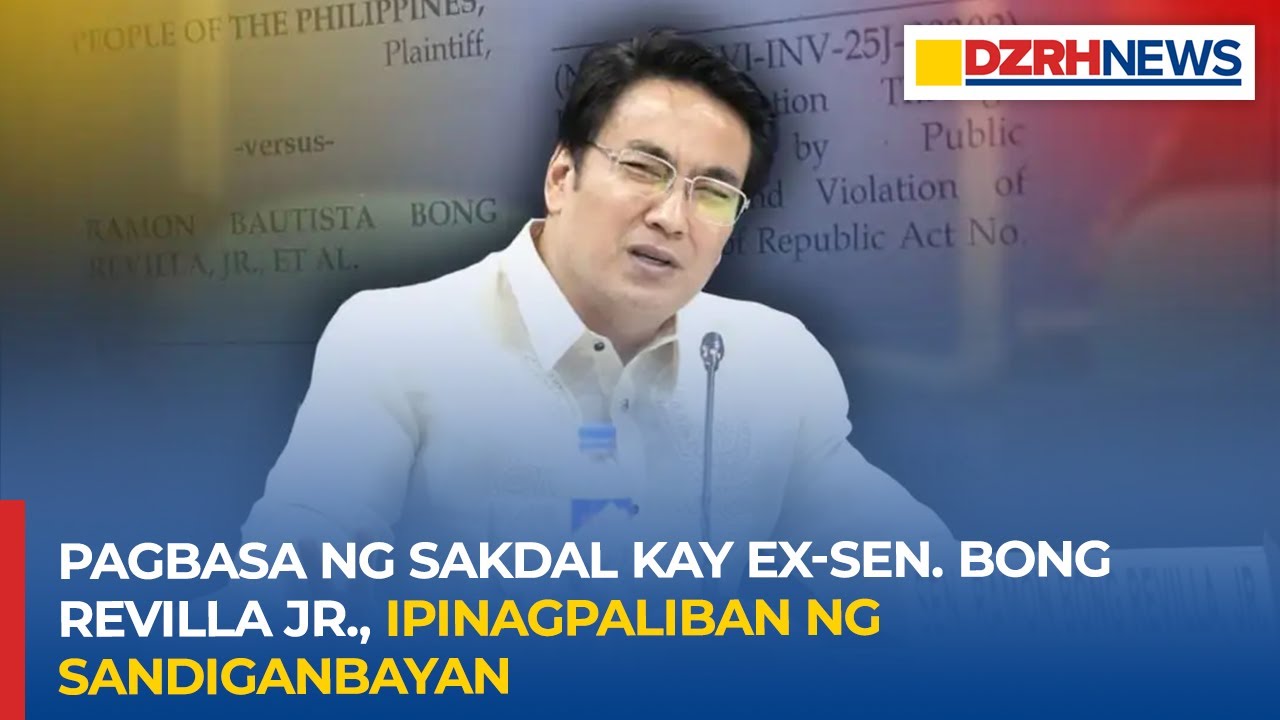 Pagbasa ng sakdal kay Ex-Sen. Bong Revilla Jr. at kapwa akusadong si DPWH Engr. Juanito Mendoza
