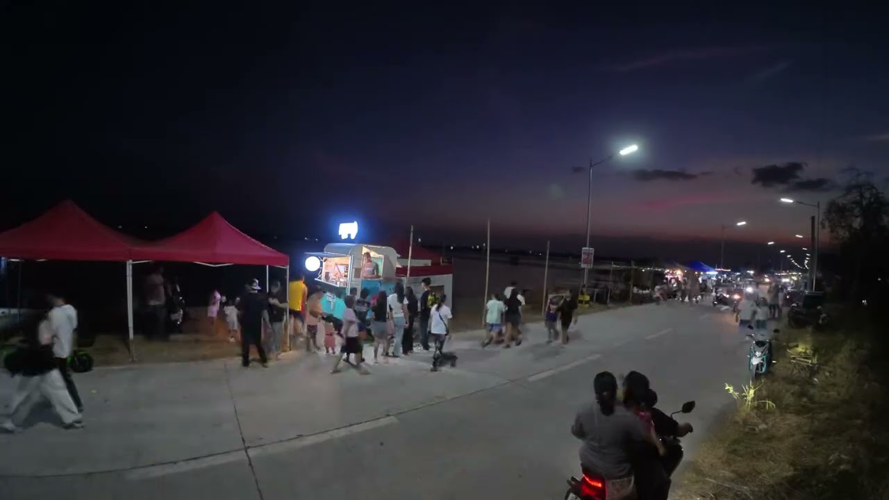 Time lapse night time at hagonoy by pass road