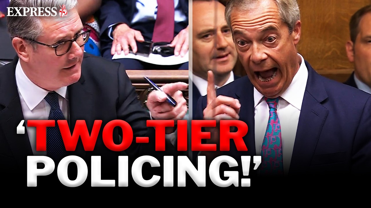 Nigel Farage HECKLED by MPs over Henry Nowak protests during FURIOUS PMQs clash with Starmer