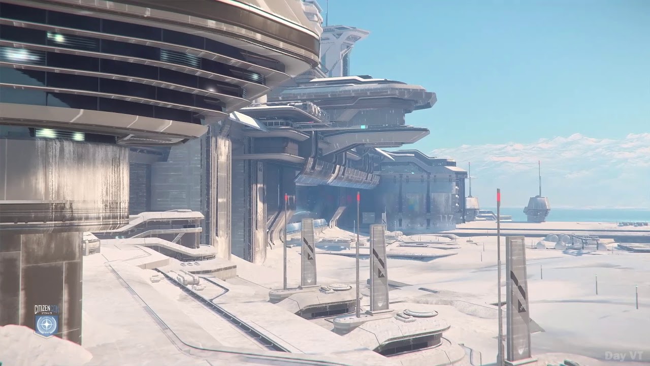 Star Citizen  - New Babbage Spaceport Biome Integration Test