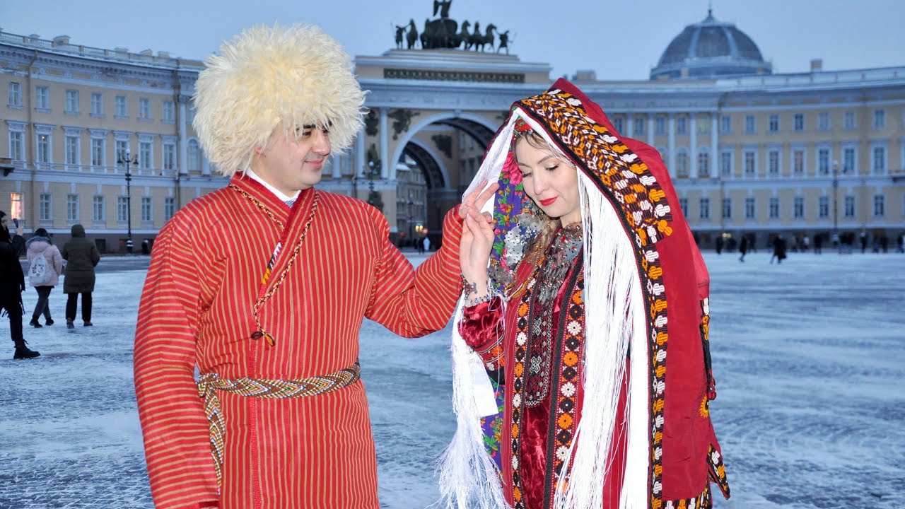 Туркменская свадьба в Санкт-Петербурге, Turkmen chovdur toyy Sankt-Peterburgda