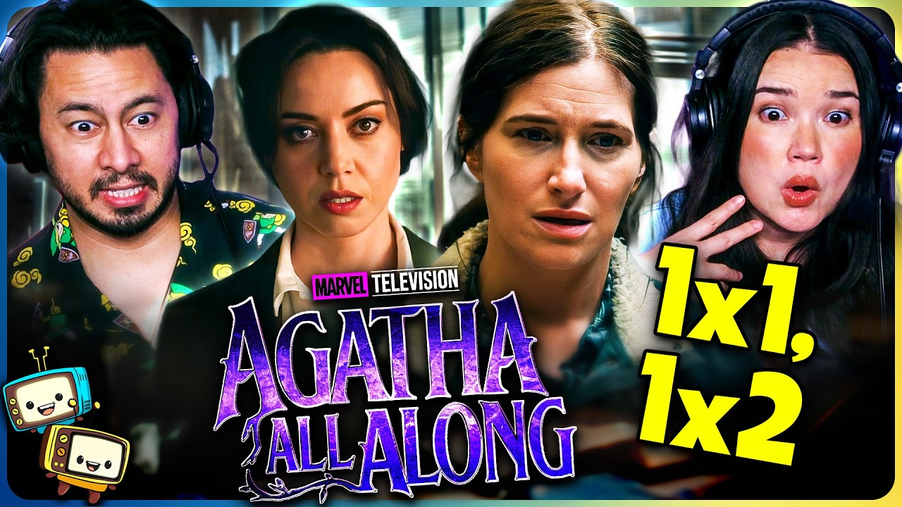 AGATHA ALL ALONG 1x1 & 1x2 Reaction! | Marvel | Kathryn Hahn | Aubrey Plaza
