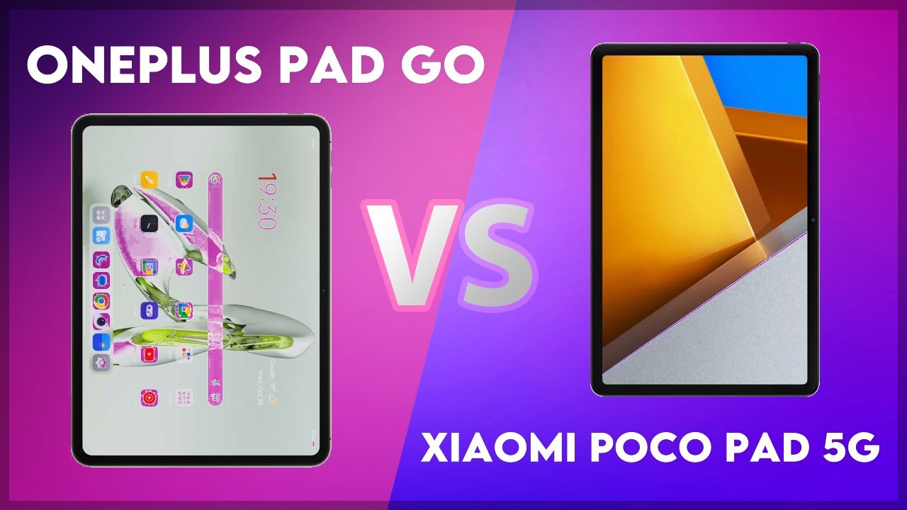 OnePlus Pad Go vs Xiaomi Poco Pad 5G Technical Comparison