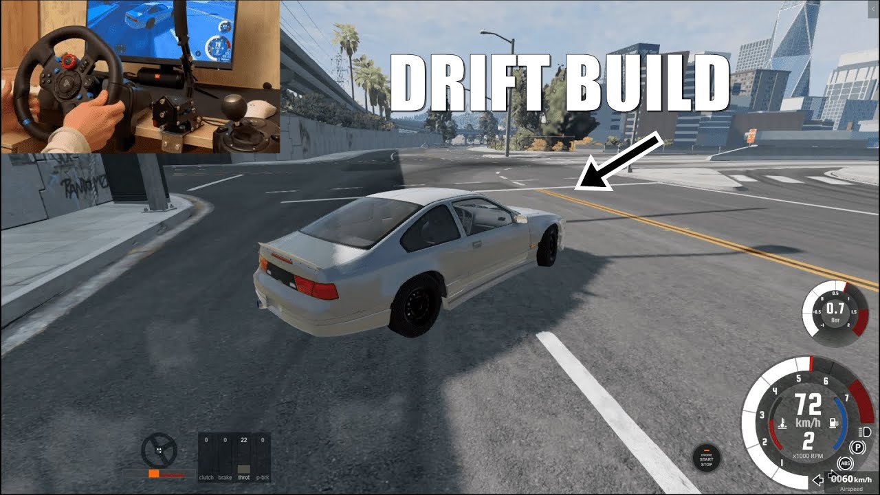 BEST DRIFT GAME WITH STEERING WHEEL! BEAMNG DRIVE - LOGITECH G29