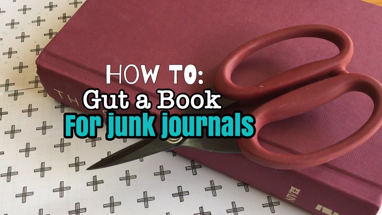 How to Gut a book for Junk Journals/Handmade Books | I'm A Cool Mom