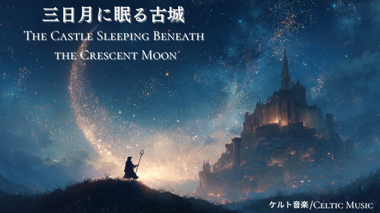 【ケルト音楽/Celtic Music】三日月に眠る古城/作業用/勉強用・睡眠用