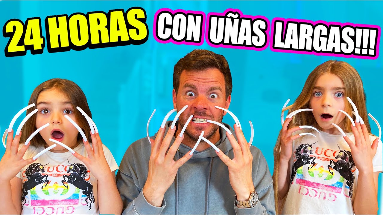 24 HORAS CON UÑAS SUPER LARGAS itarte vlogs