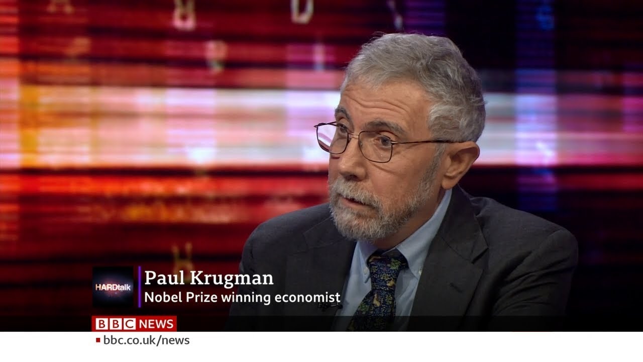 BBC HARDtalk - Paul Krugman - Nobel Prize winning economist (13/2/20)