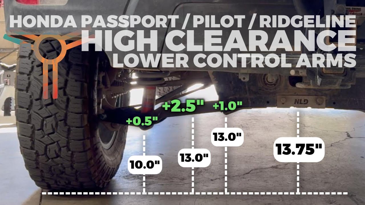 НИЖНИЕ РЫЧАГИ С ВЫСОКИМ КЛИРЕНСОМ (ЗАДНИЕ): Passport / Ridgeline / Pilot