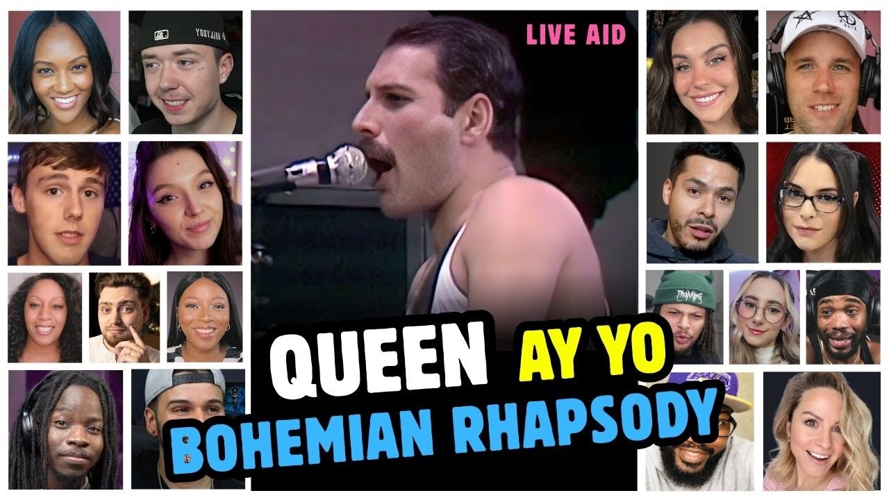 Queen - Bohemian Rhapsody & Ay Yo (Live Aid 1985) Reaction Compilation