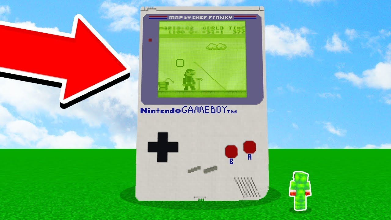 GIANT WORKING GAMEBOY IN MINECRAFT!
