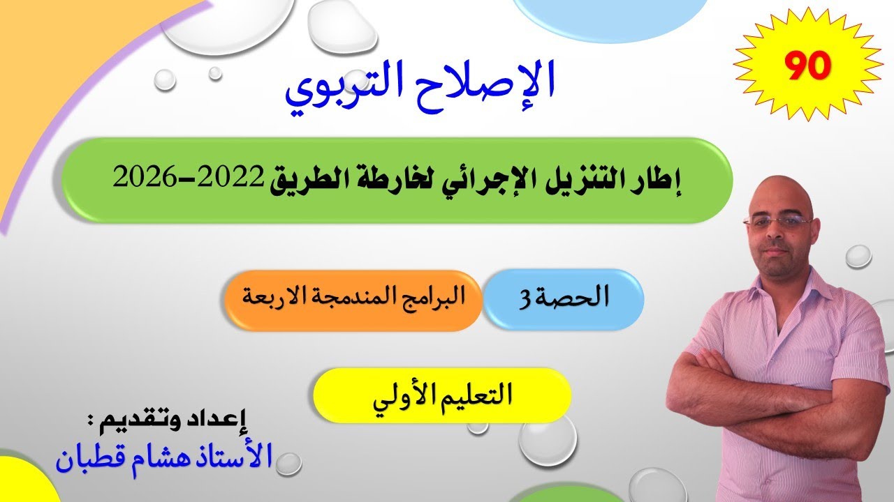 الحصة 3: التعليم الأولي_التنزيل الإجرائي لخارطة الطريق