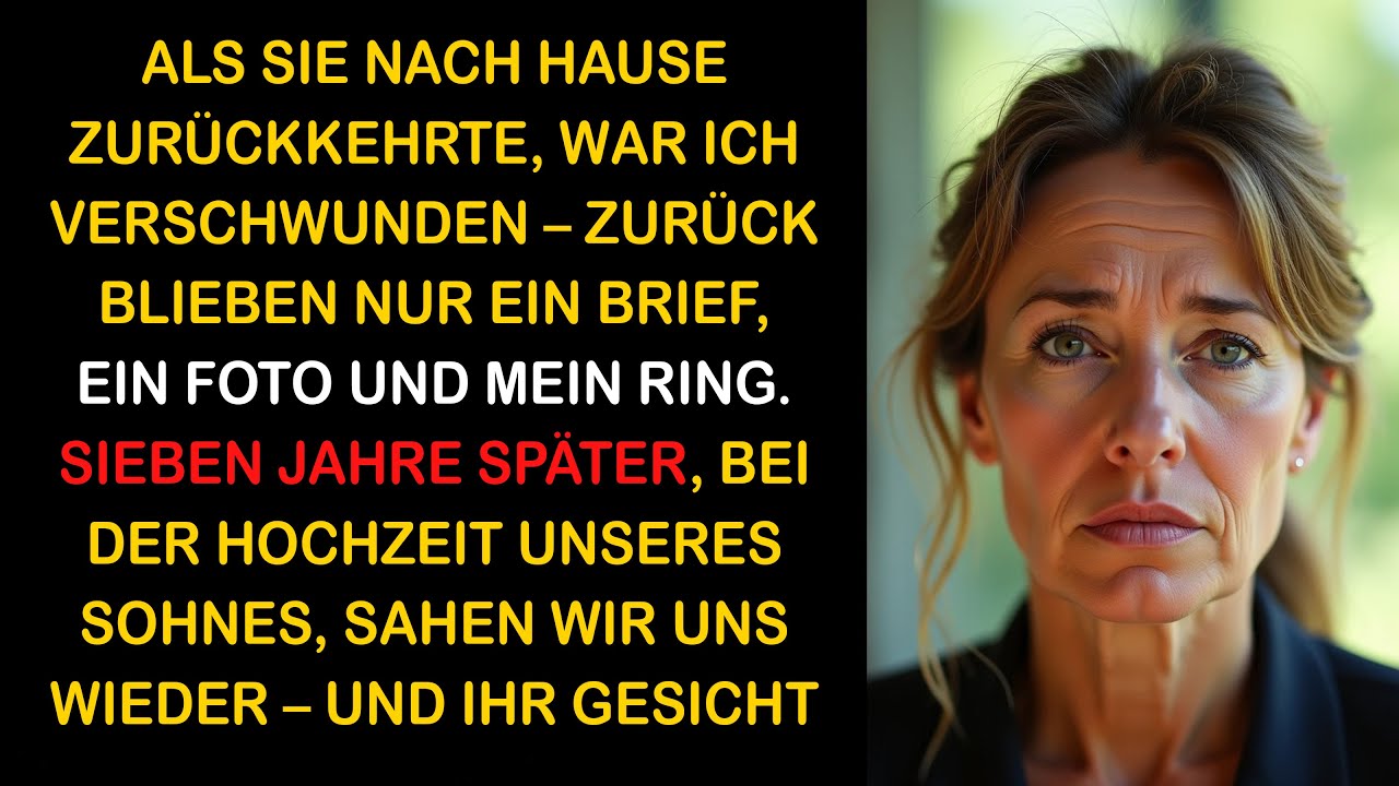 ALS SIE NACH HAUSE KAM, WAR ICH WEG – 7 JAHRE SPÄTER STAND ICH AUF DER HOCHZEIT UNSERES SOHNES