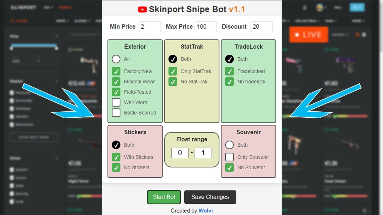 Sniping on Skinport Just Got Easier (v1.1 Update)
