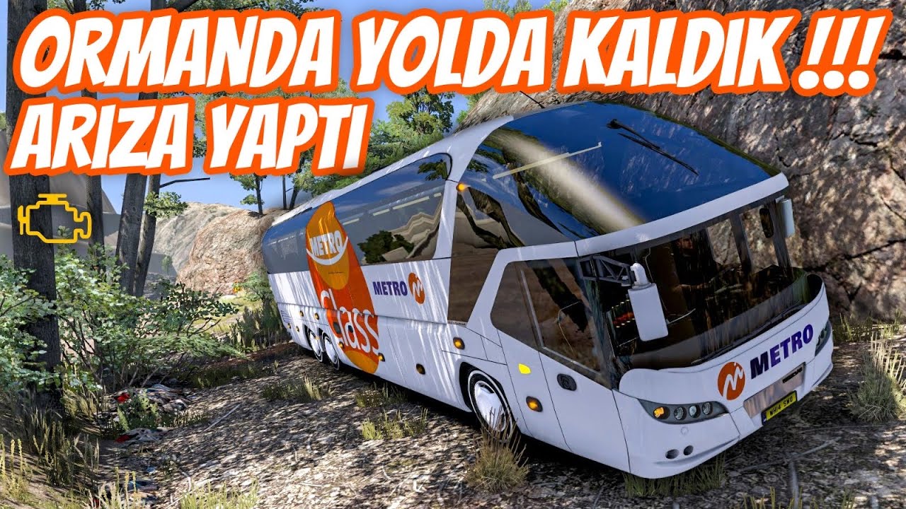 FULL DOLU OTOBÜSLE ORMANDA YOLDA KALDIK 😨 ARIZA YAPTI !!! | NEOPLAN STARLİNER | ETS 2 OTOBÜS MODU