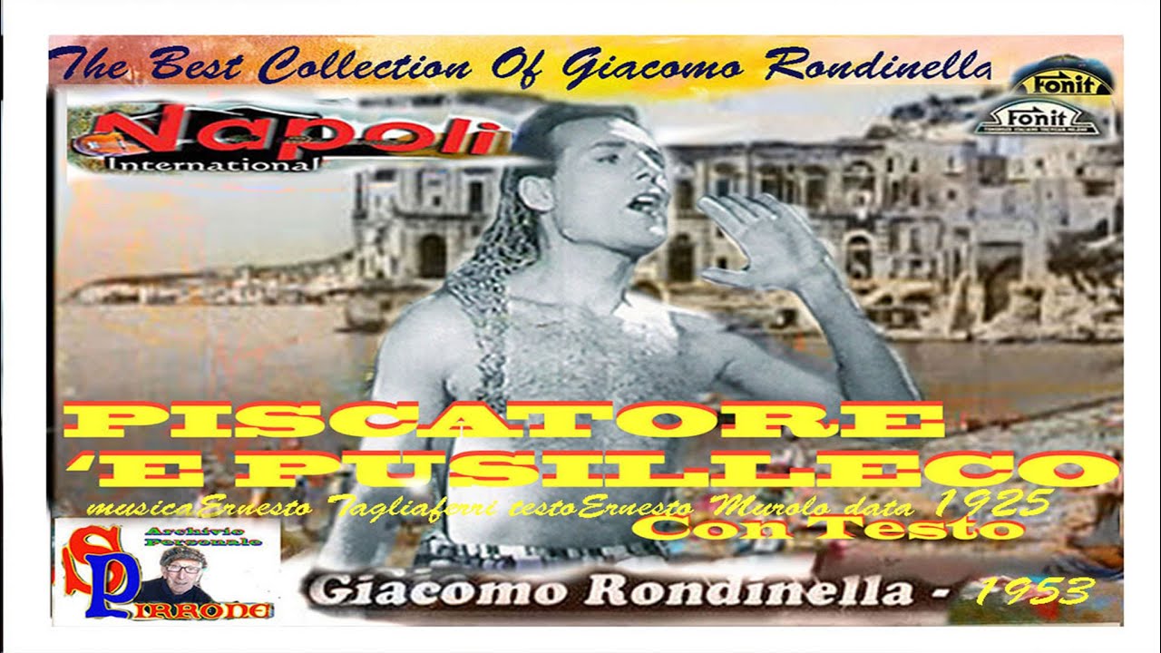 Giacomo Rondinella - PISCATORE 'E PUSILLECO Con Testo 1953