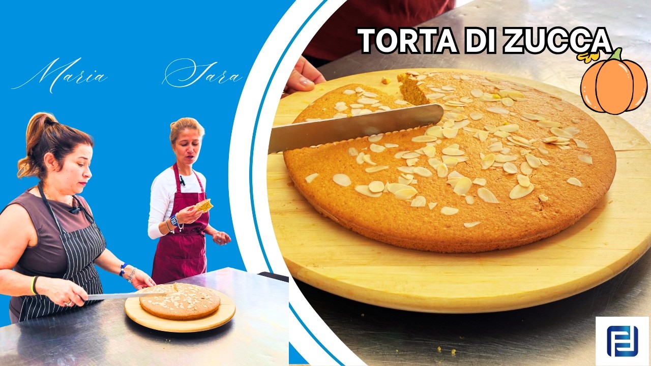 Torta di Zucca soffice tipo Camilla (Zucchilla) | Ricetta facile di Maria e Sara 🎃🥕