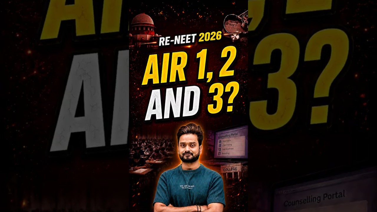 Who are Re-NEET 2026 AIR 1, AIR 2 & AIR 3 🏆? | RE-NEET Result | RE-NEET 2026 Toppers!