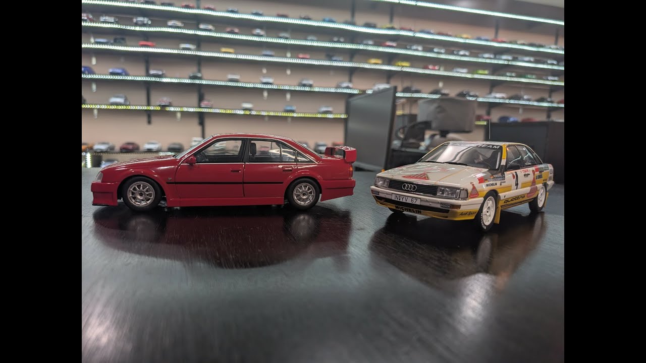 Обзор и распаковка масштабных моделей автомобилей 1:18: Opel Omega 500 EVO и Audi 200 Quattro #ра...