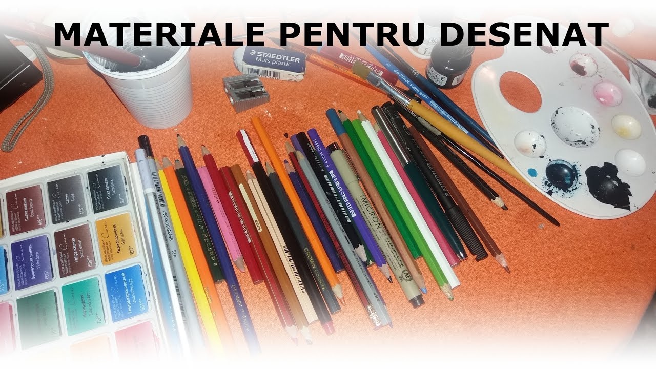 Materialele pe care le folosesc pentru a desena | Art supplies
