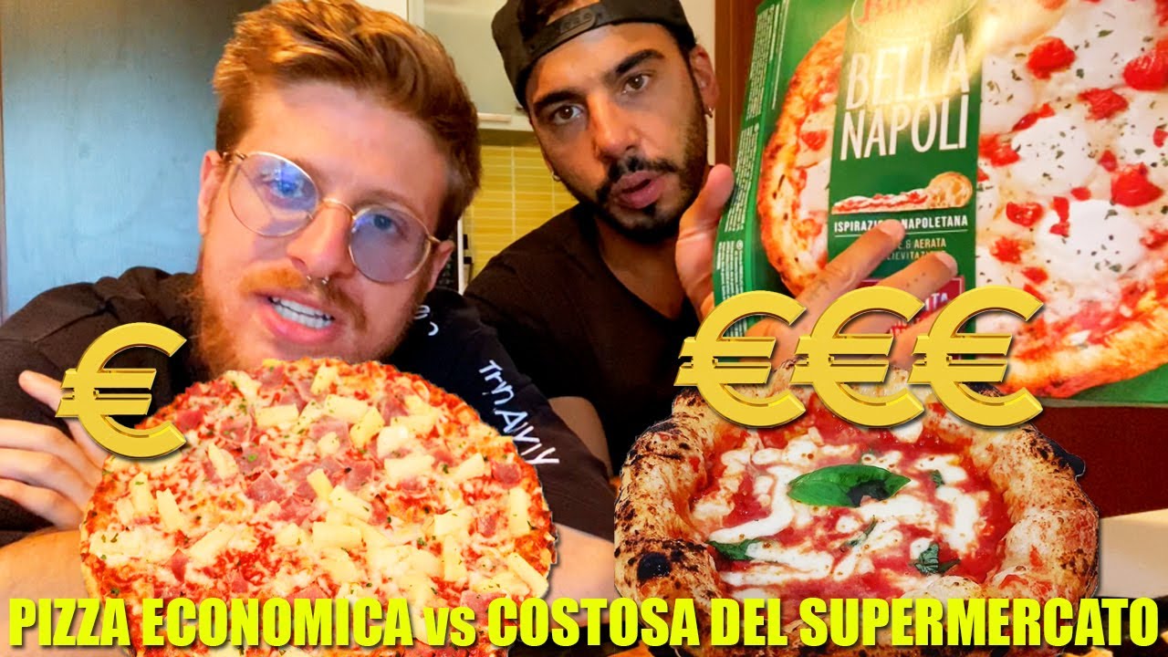 PIZZA ECONOMICA vs PIZZA COSTOSA del SUPERMERCATO - NON CI CREDO ABBIAMO MANGIATO UNA PIZZA DA 1&euro;!