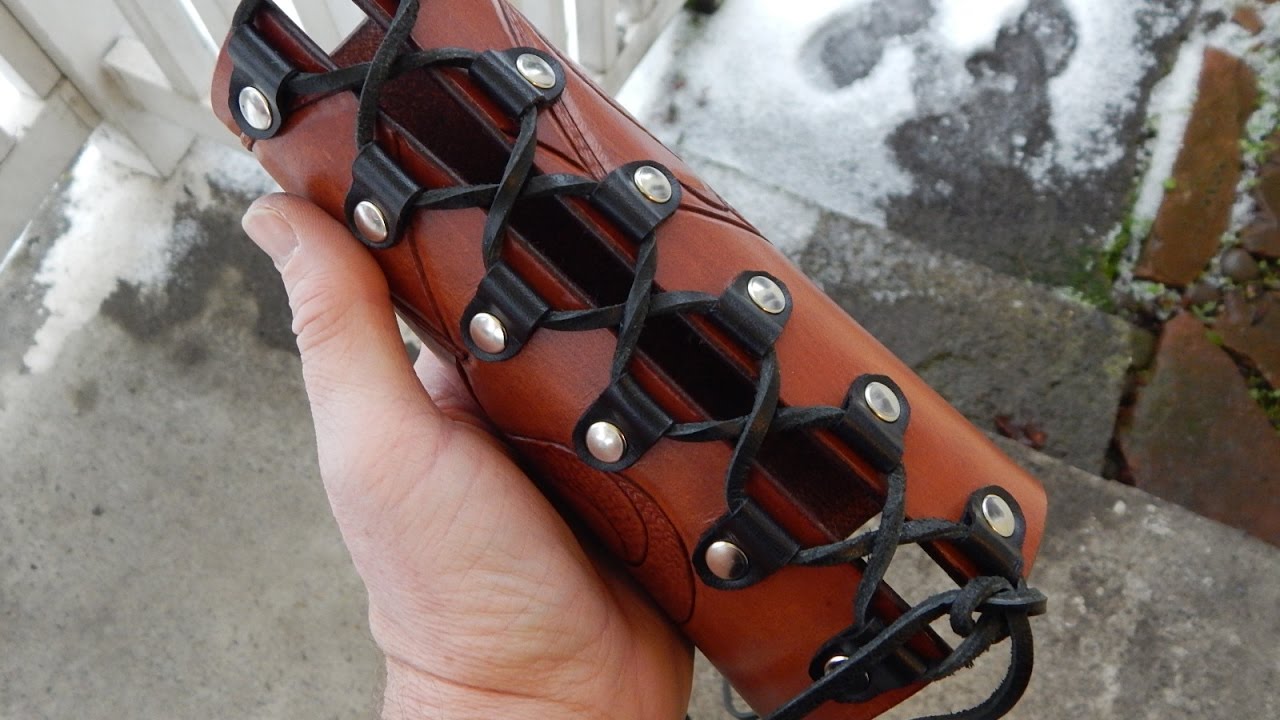 How to make a leather medieval armband......REVISITED!