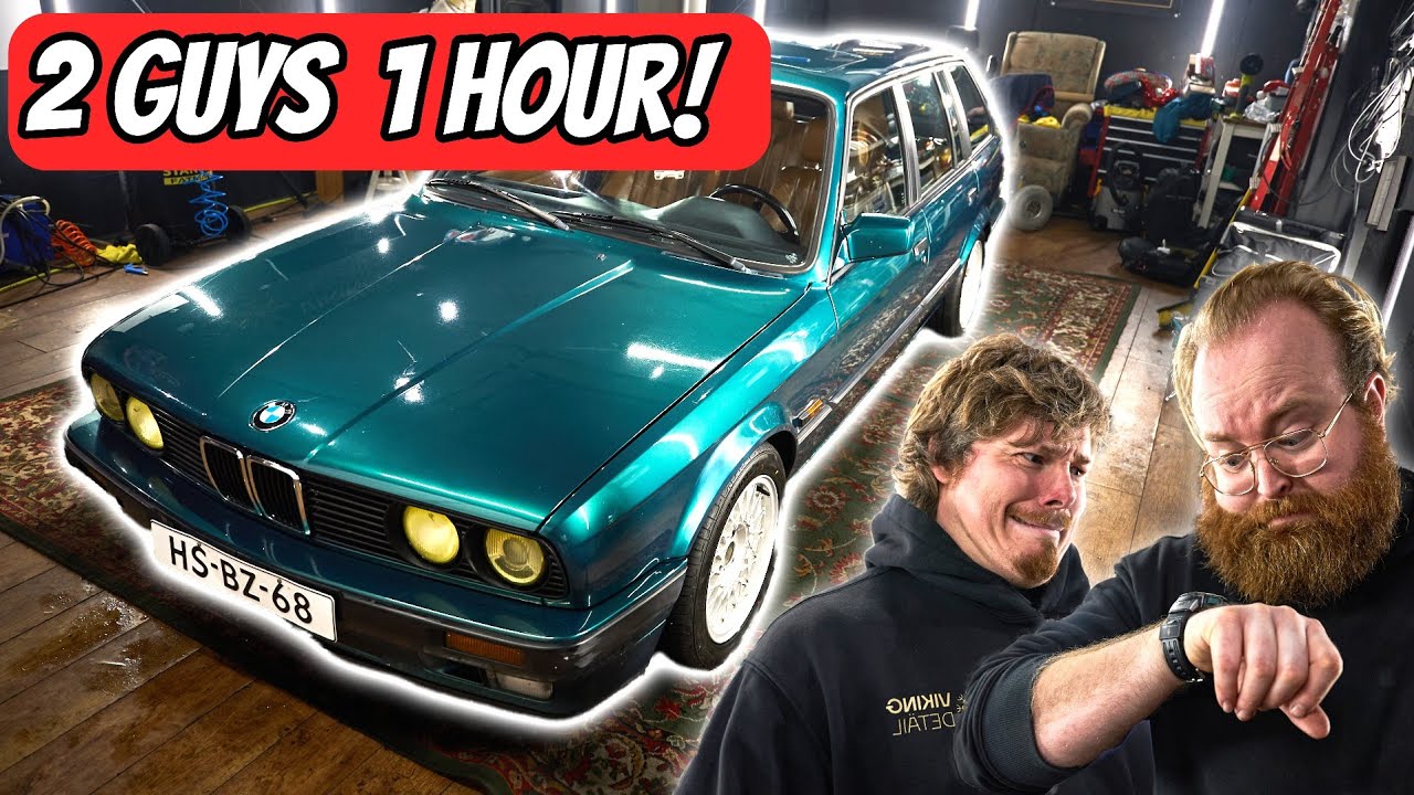 Just ONE HOUR to detail my NEGLECTED classic BMW??? 