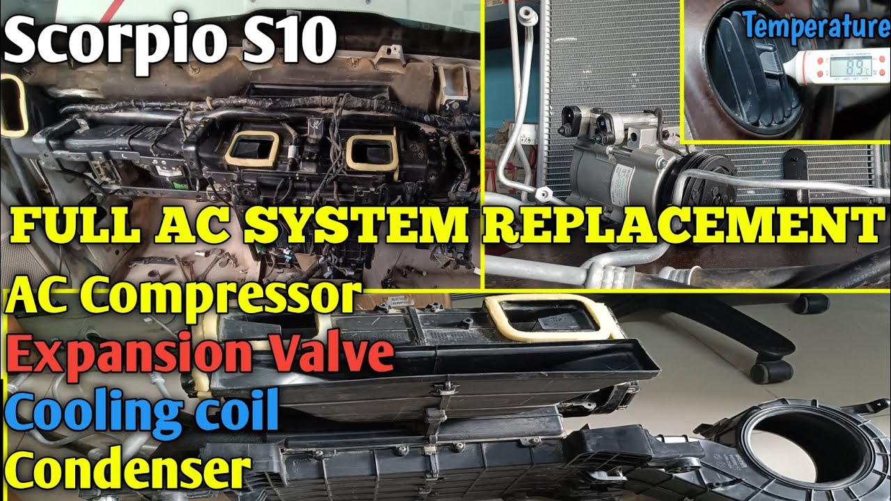 Scorpio Full AC System Change,Full AC Servicing In Cheap Price.@ShreeBalajiAuto