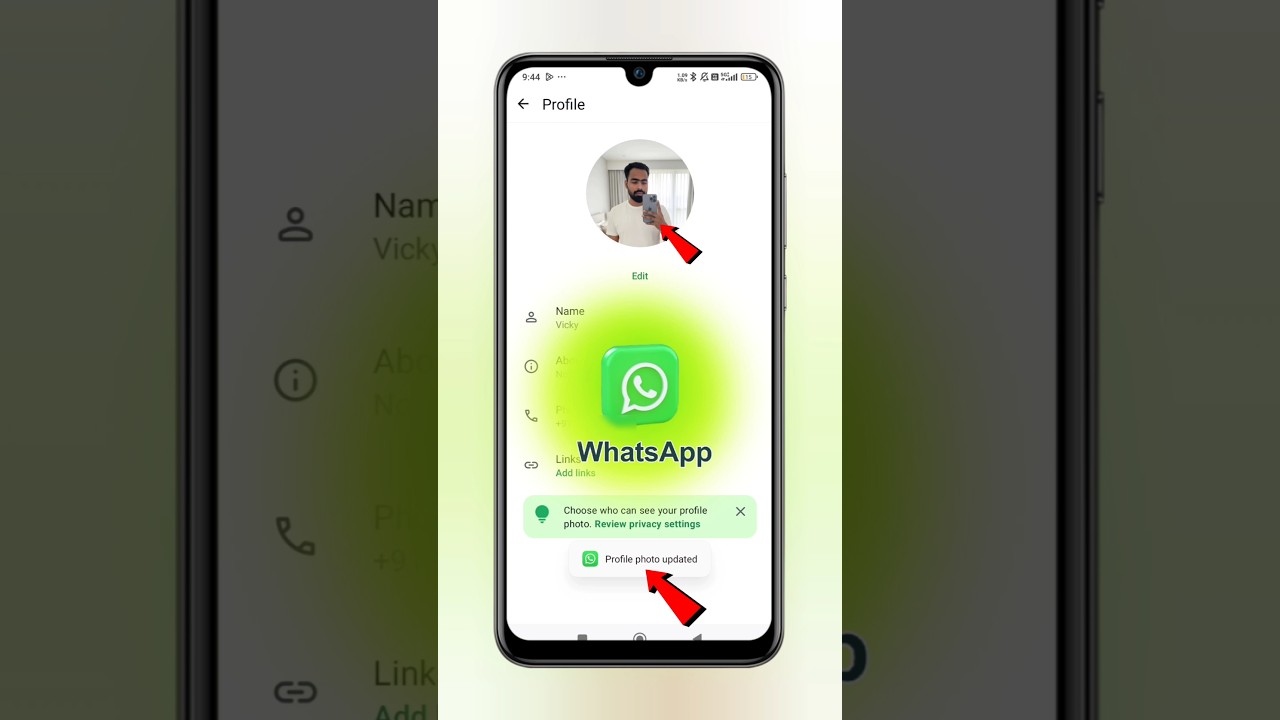 WhatsApp mein photo kaise lagaen | WhatsApp mein DP Kaise lagaen | WhatsApp profile picture update