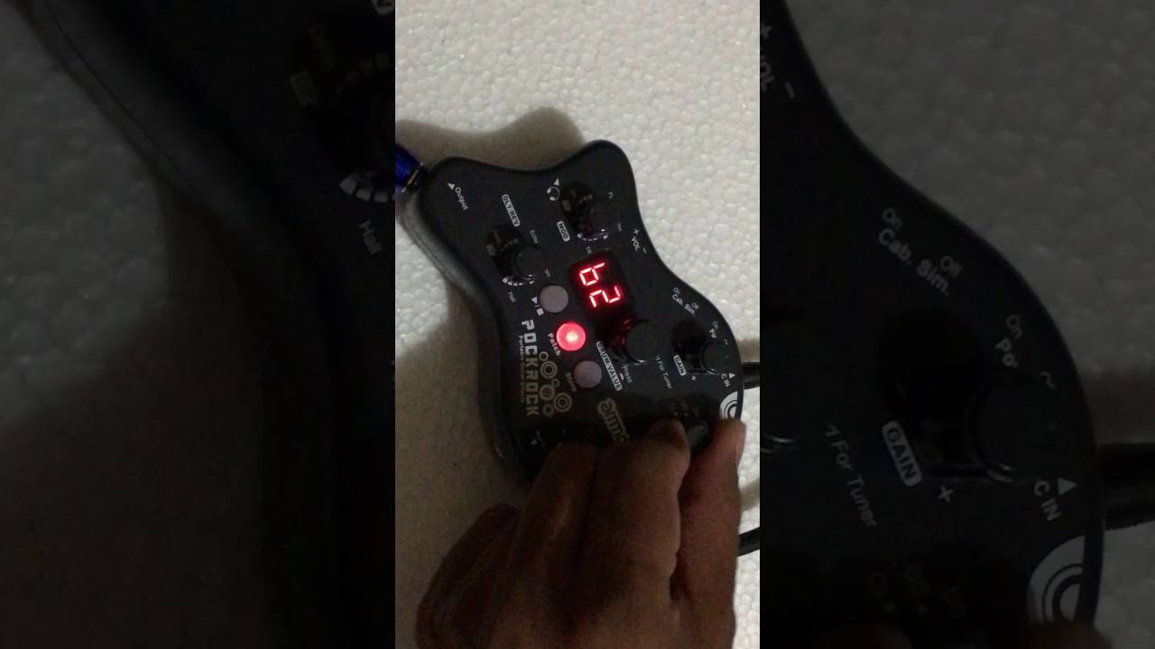 demo simple sound ammoon  pockrock portable gitar  multy effect