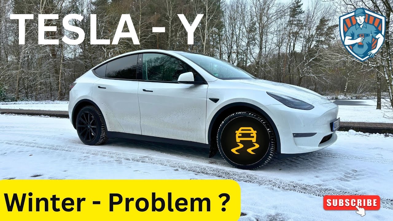 Tesla Model Y im Winter: Traktionsprobleme auf Eis und Schnee? Praxis-Test  ! ❄️❄️❄️