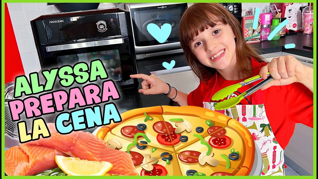 Alyssa prepara la cena per tutti! 😋🍕 Con friggitrice ad aria Proscenic T31!