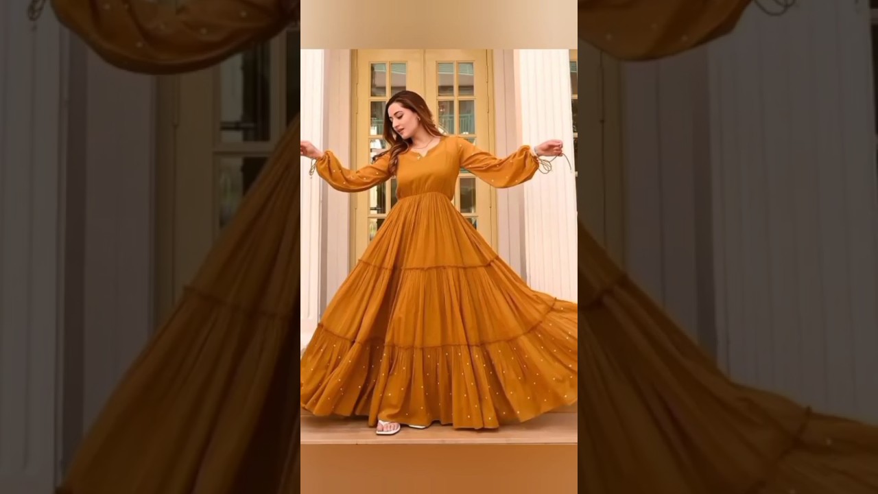 Long Frock Design 2025//Frill Frock Designs #layerfrockdesign#summerfrockdrsign #frillfrock #shorts