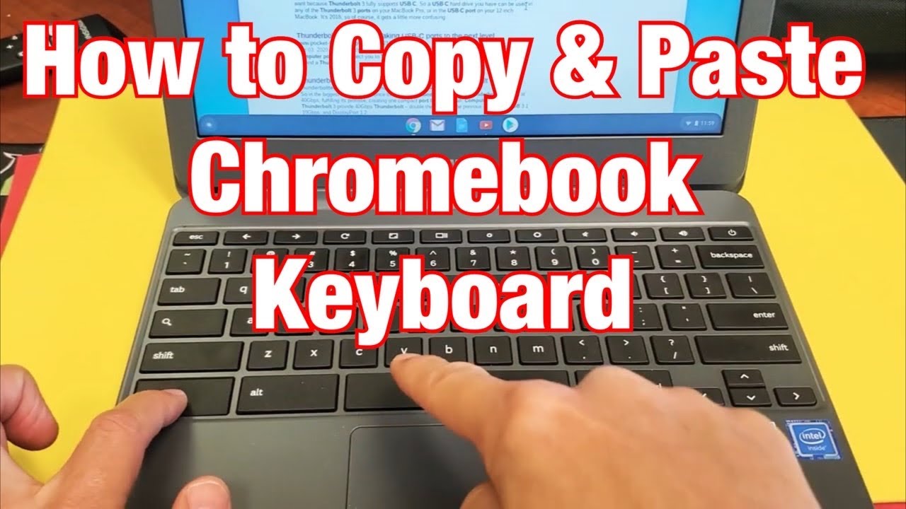 Chromebook: как копировать и вставлять с помощью сочетания клавиш