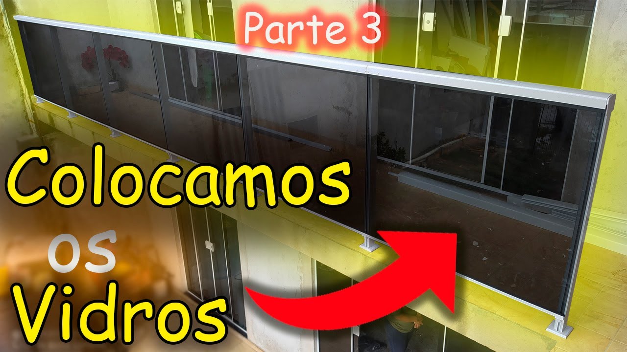 Como colocar vidros na sacada panorâmica(PARTE 3)