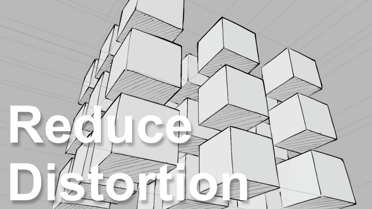How to Reduce Distortion when Drawing in Perspective