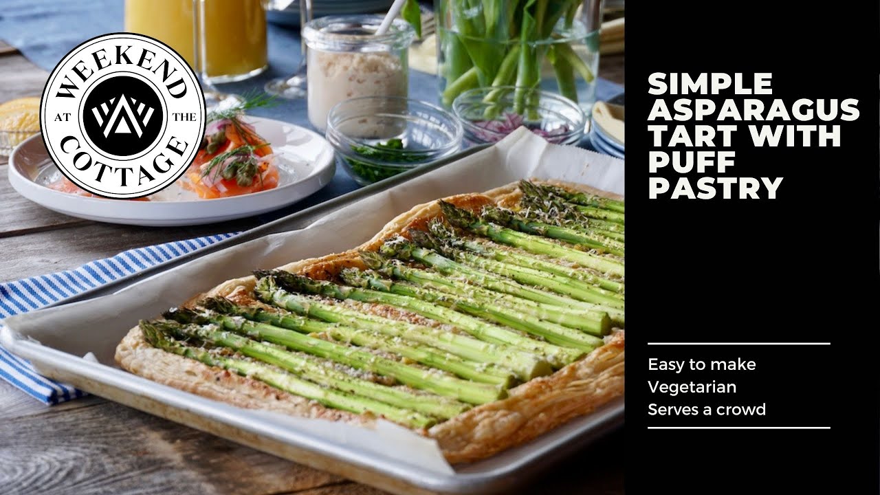 SIMPLE ASPARAGUS TART WITH PUFF PASTRY