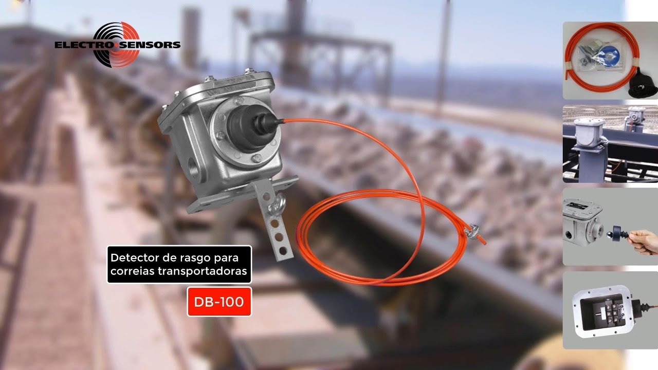 Ajude sua empresa a reduzir custos, identificando rasgos nas correias transportadoras com o DB-100.