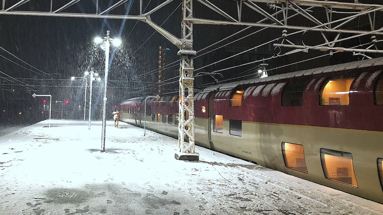 Riding the Japan's Sleeper Train on a Heavy Snow Day (Atami→Izumo-shi)