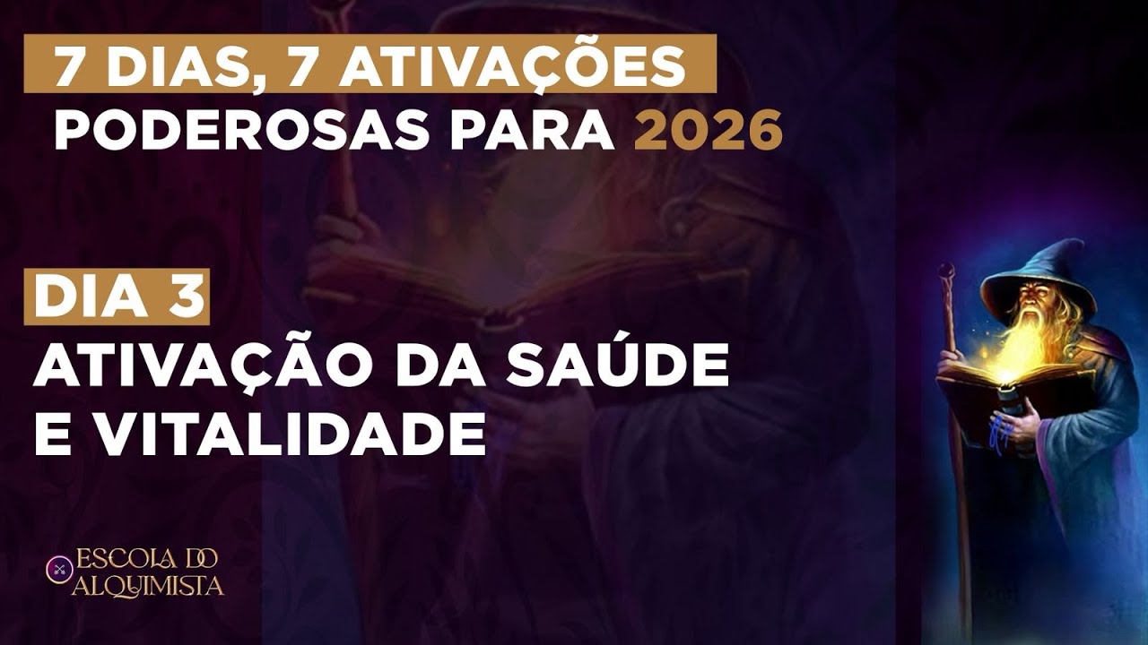 (REPLAY) Dia 3 de Ativação do Arquétipo do Mago 🧙‍♂️ | Ativação para Saúde e Equiíbrio