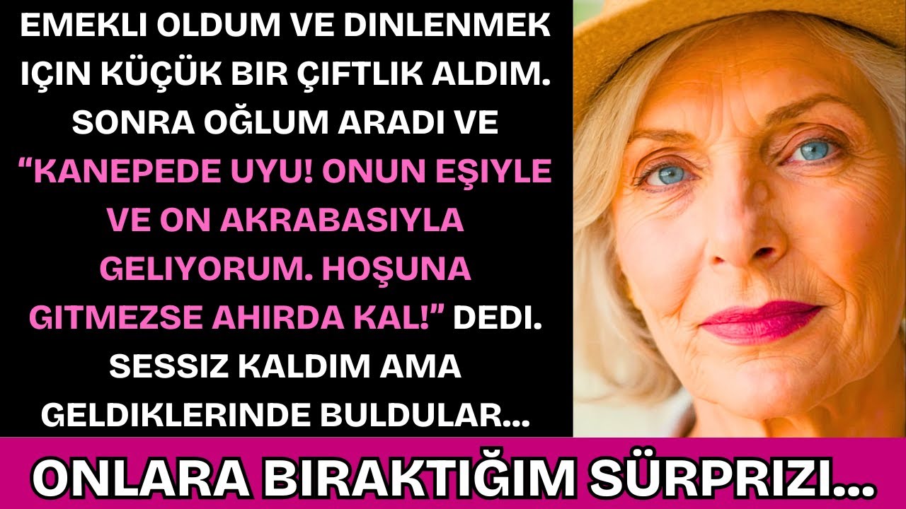 Oğlum 10 Kişiyi Çiftliğime Getirmek İstedi Ve Bana Ahırda Uyuyacağımı Söyledi. Ama İntikamımı Aldım