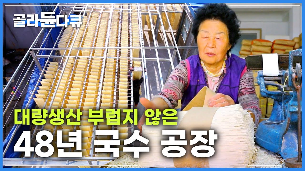 즐비했던 국수 공장 다 사라지고 마지막 남은 48년 구룡포 국수 공장ㅣ대량생산 부럽지 않은 노포의 자존심, 구룡포 해풍 국수ㅣ한국기행ㅣ#골라듄다큐