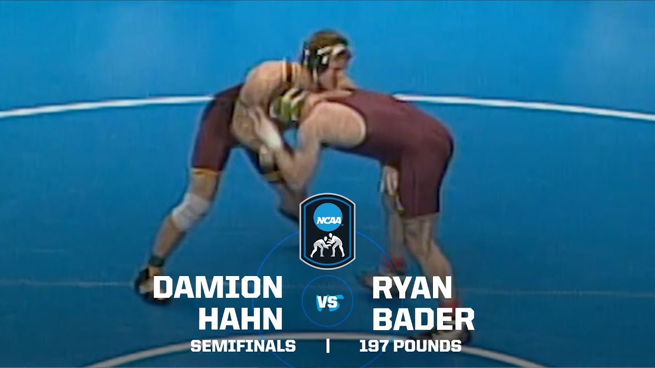Damion Hahn vs. Ryan Bader: 2004 NCAA wrestling semifinals (197 lbs.)