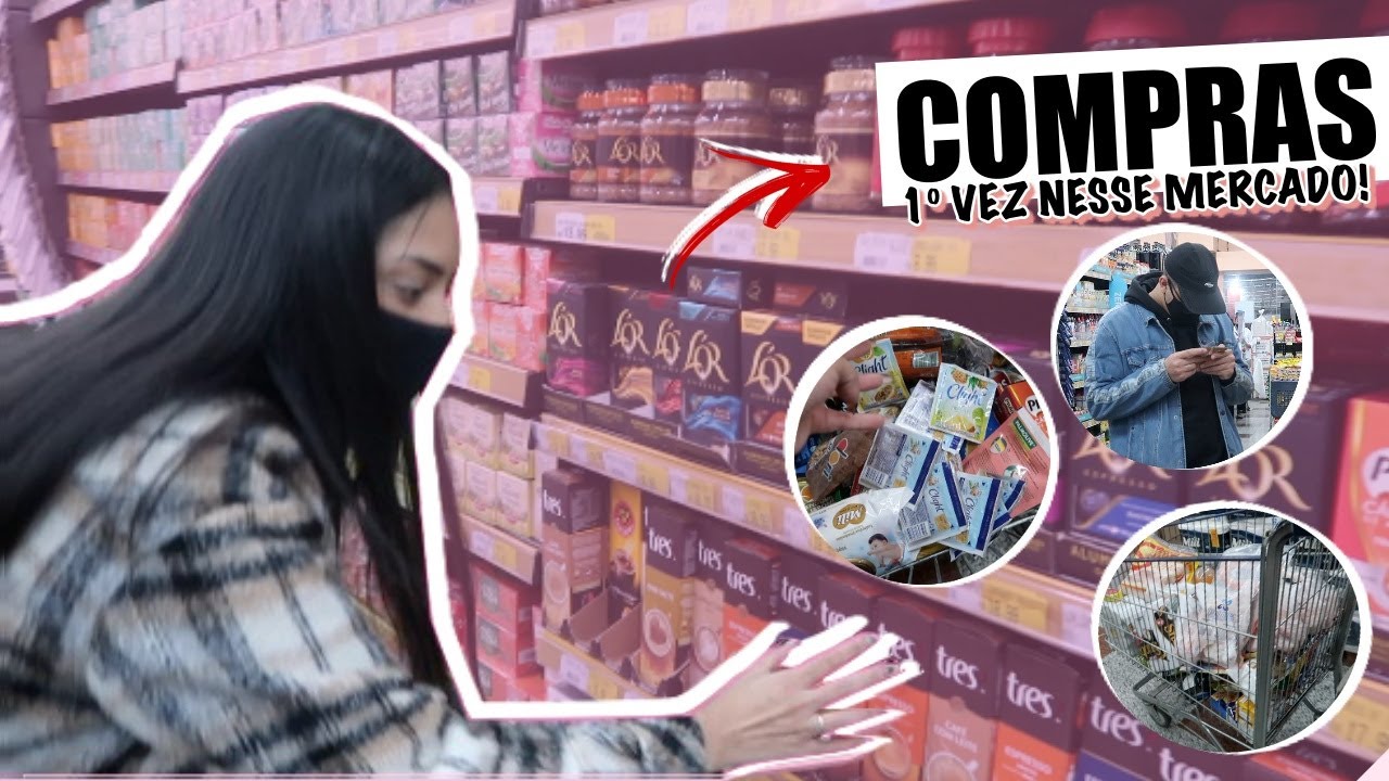 COMPRAS DO MÊS EM UM MERCADO QUE NUNCA FOMOS! (GOSTAMOS!)