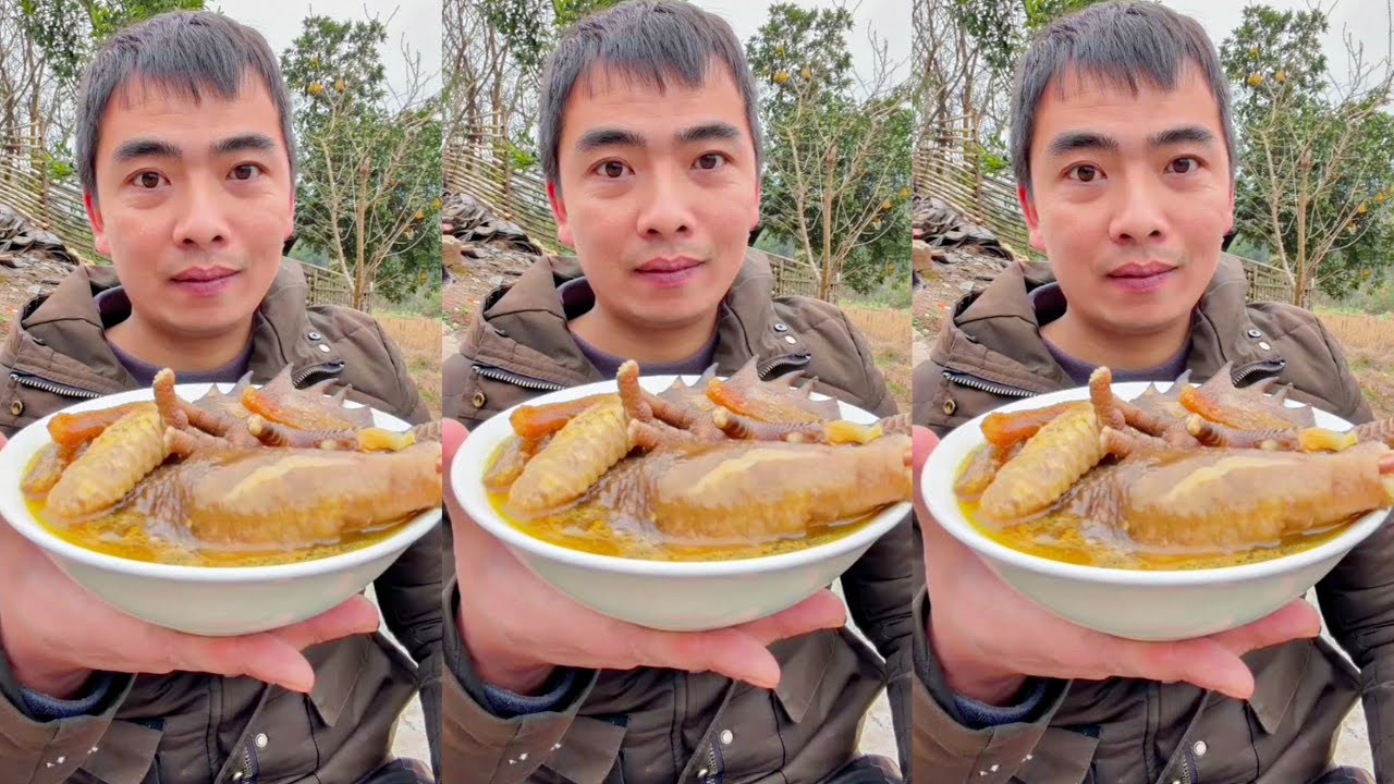 Rural Food Delight: Satisfying Chicken Soup Eating Show | Home Cooking Feast