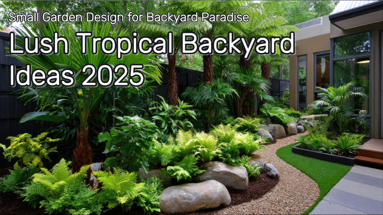 🌴✨ Идеи пышного тропического сада 2025 | Дизайн небольшого сада для создания райского уголка на з...